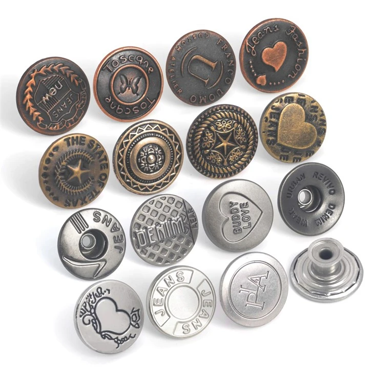 Metal Jean Buttons
