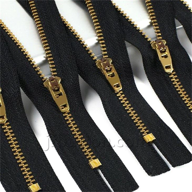 Black And Gold Zipper