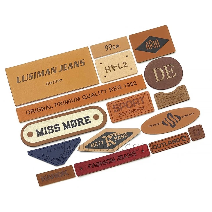 Leather Tags for Crochet