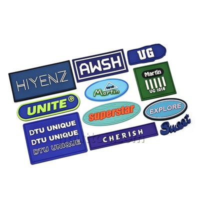Niestandardowa silikonowa etykieta 3D do odzieży