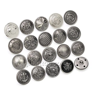 Sliver Shank Button dla munduru armii