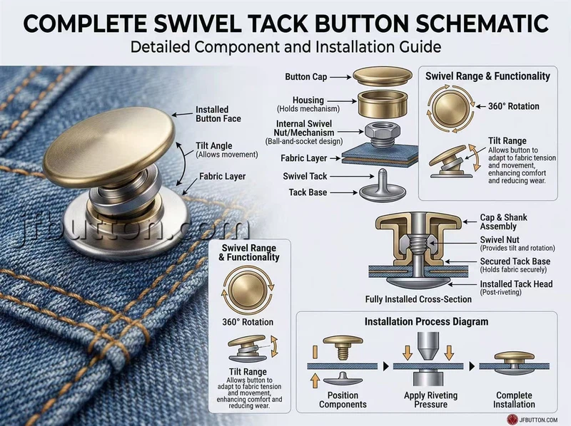 SWIVEL TACK BUTTON SWIVEL TACK BUTTON
